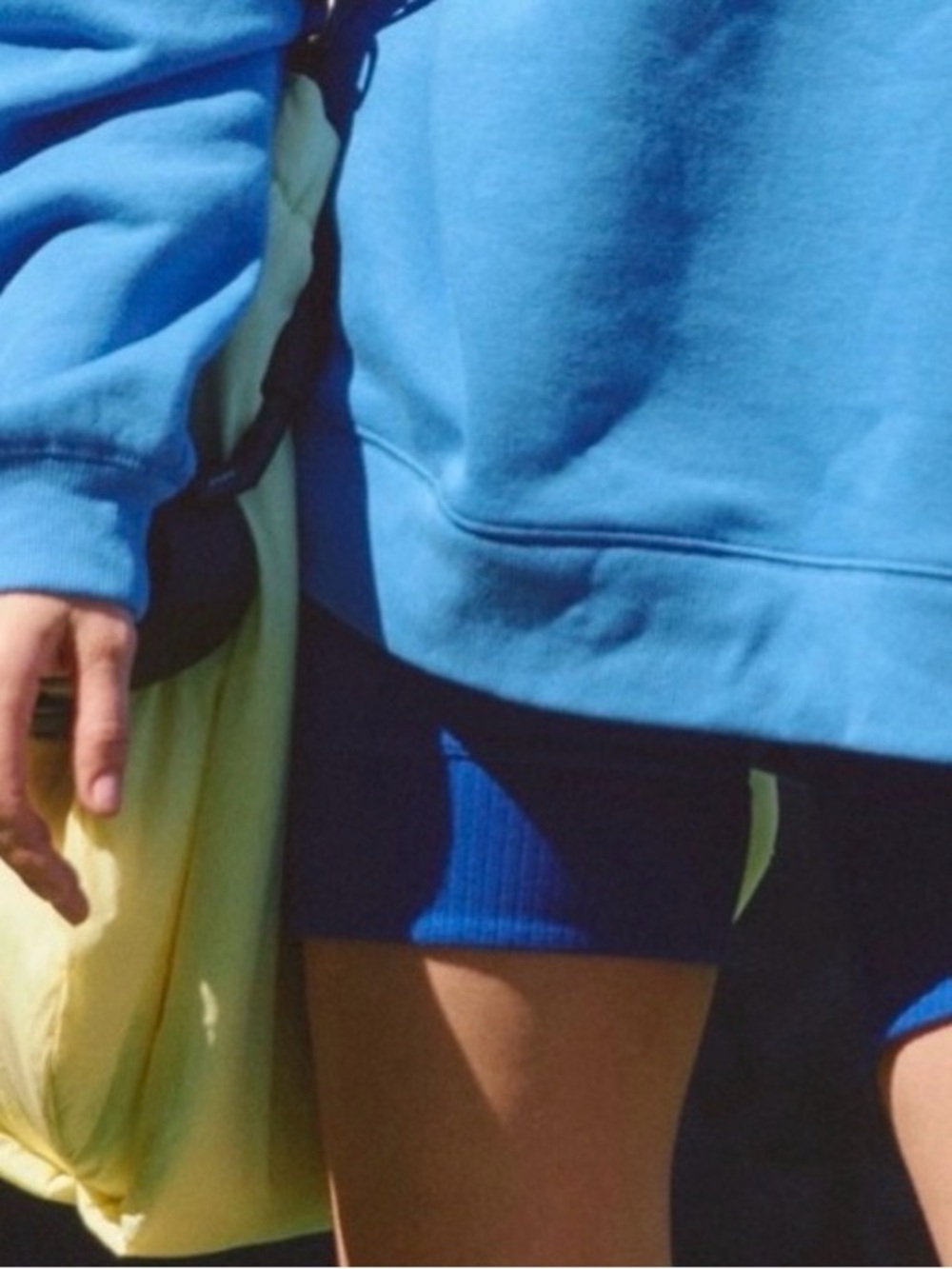 Free People Victory Solid biker shorts. NWOT. Electric blue - Picture 3 of 3